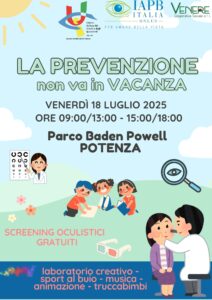 Locandina La prevenzione non va in vacanza, 18 luglio 2025